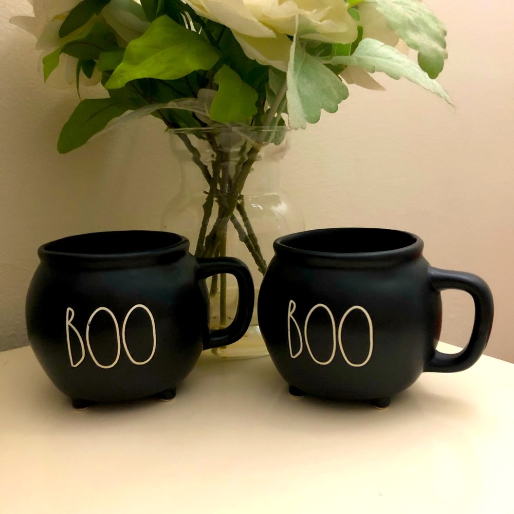 Rae Dunn Cauldron Boo Mugs